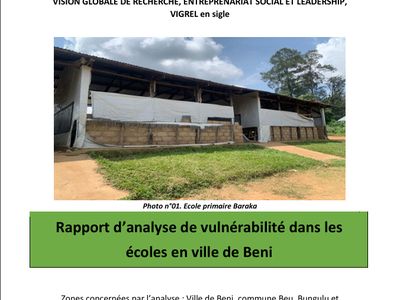 Rapport d’analyse de vulnérabilité dans les  écoles en ville de Beni